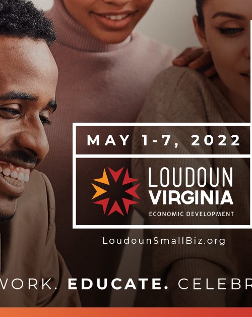 Graphic says "Loudoun Small Business Week" with Loudoun Economic Development logo